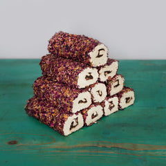 Rachatłukum Turecki Nugat Czekolada Płatki Róż