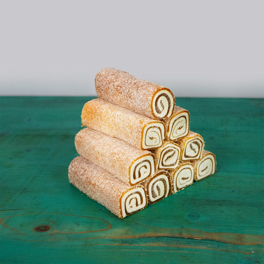 Banana Pasha Rolled Turkish Delight